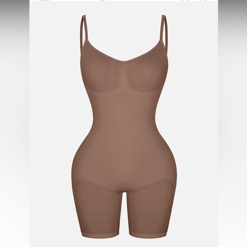 Seamless Brown Shapewear Bodysuit - Picture 8 of 16